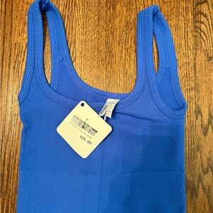 Nikibiki Vibrant Blue Chevron Crop Top